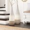 Tall Handwoven Bamboo & Seagrass Floor Vase: Eco-Friendly Home Décor Accent - Organic Coastal Boho Chic Decoration -Natural Pottery for Entryway, Living Room, Dining Room, Hallway, Bedroom